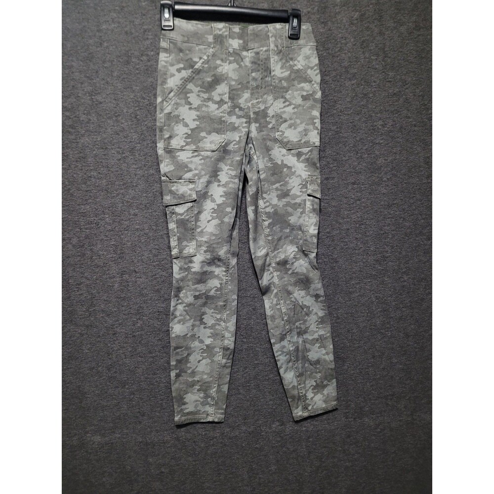 Spanx Medium camouflage jegging pants pockets pull-on cargo skinny mid-rise